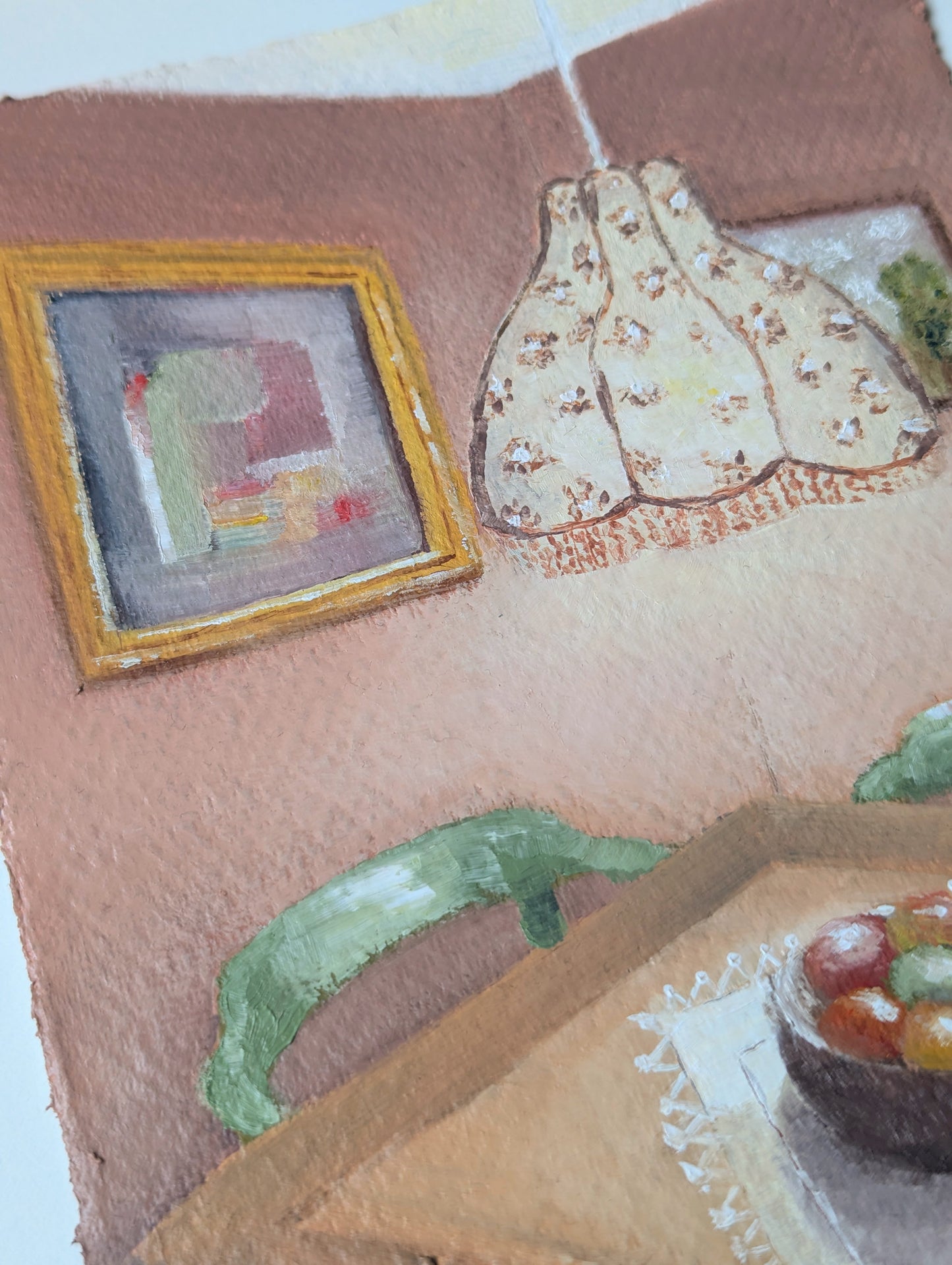 Kitchen Table and Green Chairs