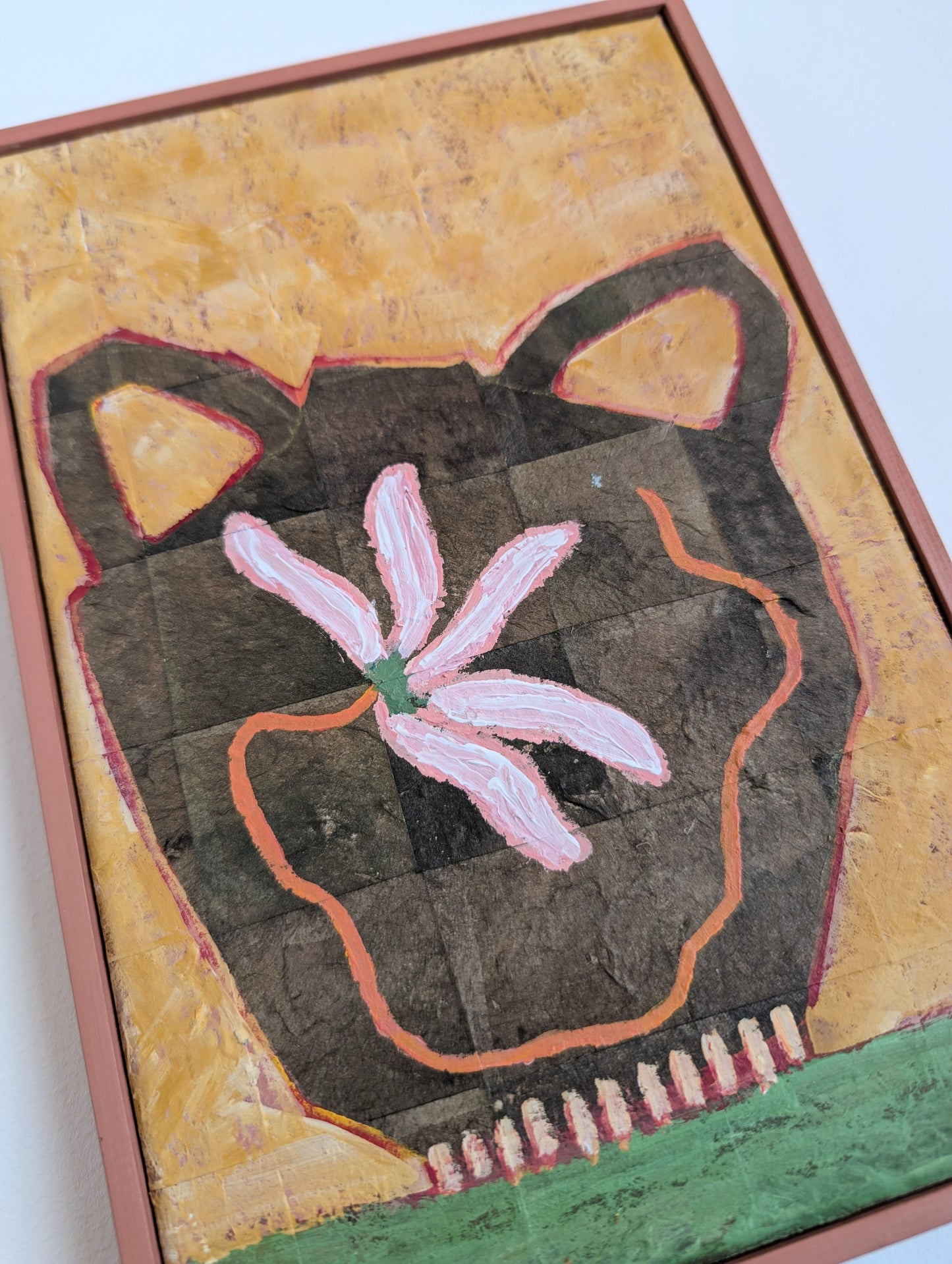 Brown Vase and a Blossom