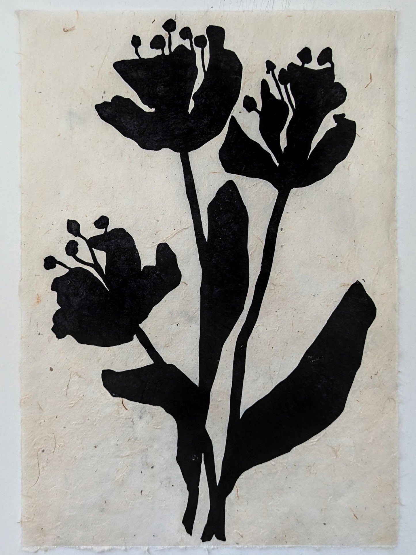 Botanical Linocut Print No:1