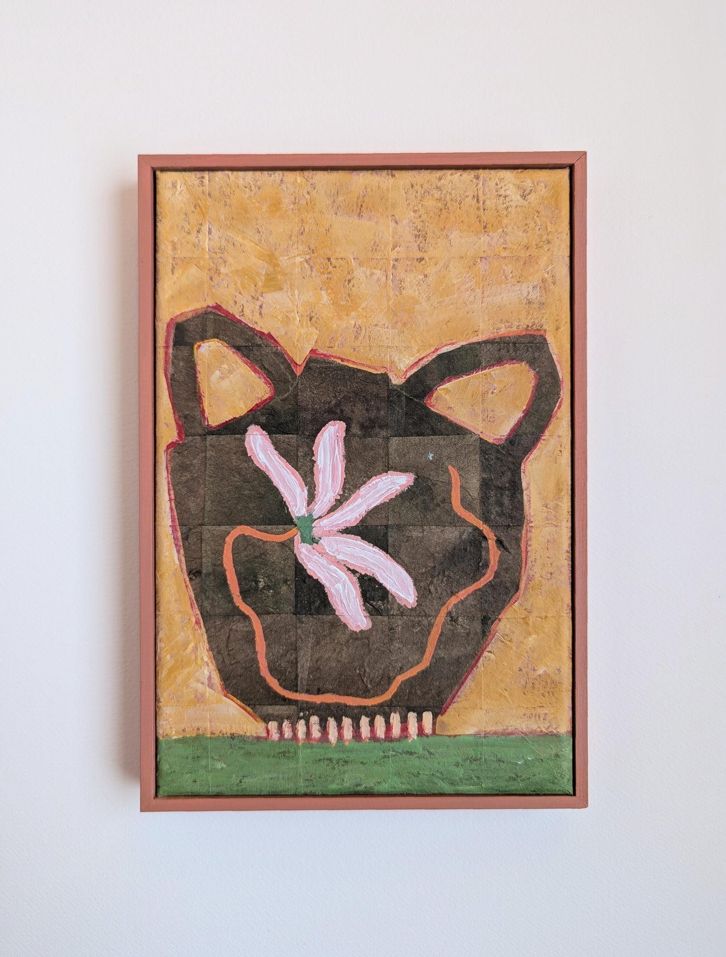 Brown Vase and a Blossom